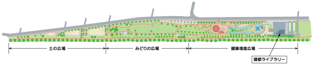健都レールサイド公園 マップ